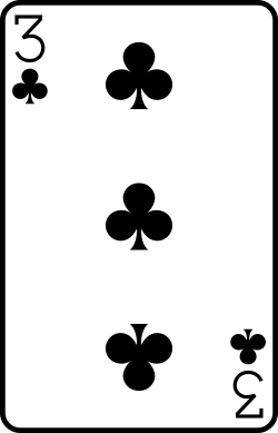 Three of clubs
