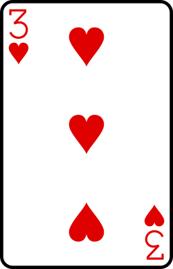 Three of hearts