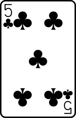 Five of clubs