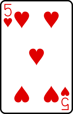 Five of hearts