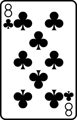 Eight of clubs